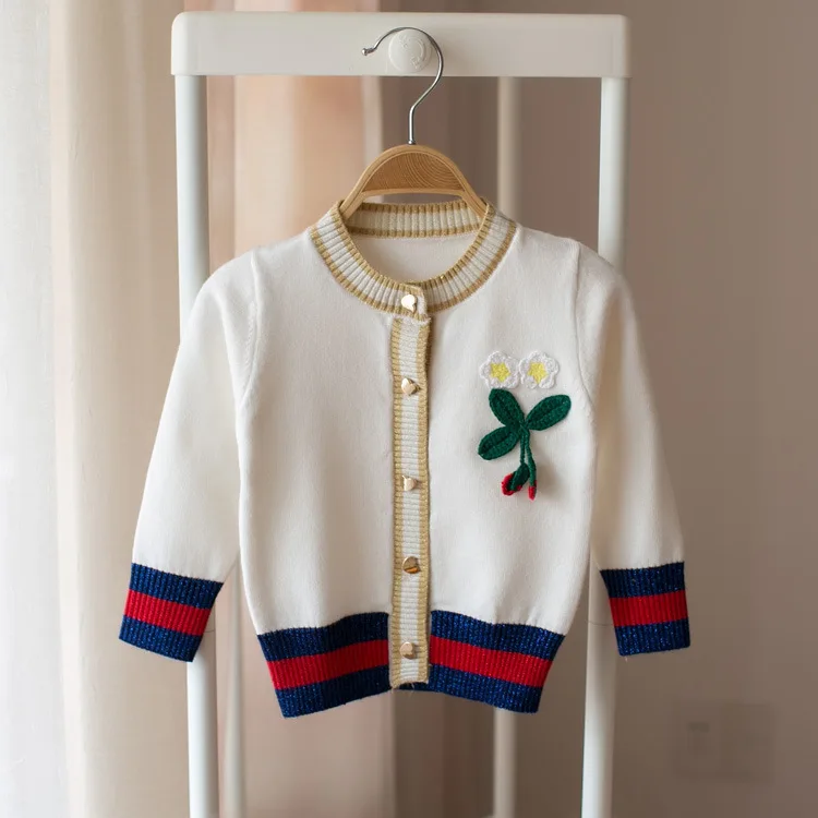 Новинка 2019 Детский свитер кардиган короткая юбка комплект из двух предметов с