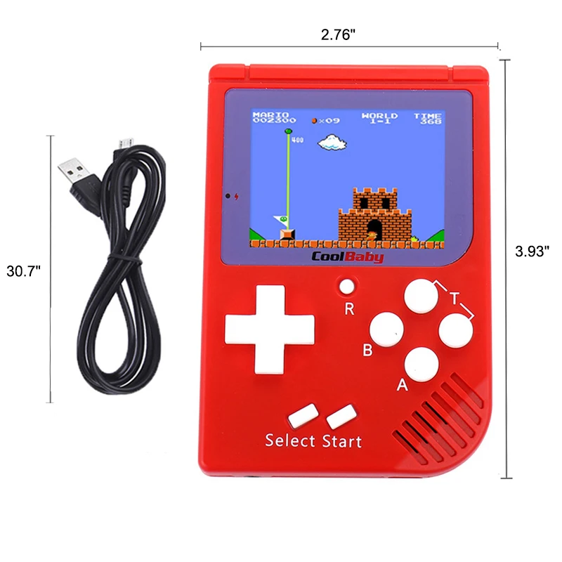 Coolbaby Rs-6 портативная ретро мини игровая консоль встроенный 129 классических игр 8