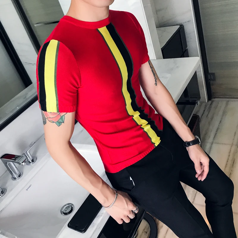 Уличная футболка с круглыми рукавами Camisetas Hombre Новая повседневная принтом в
