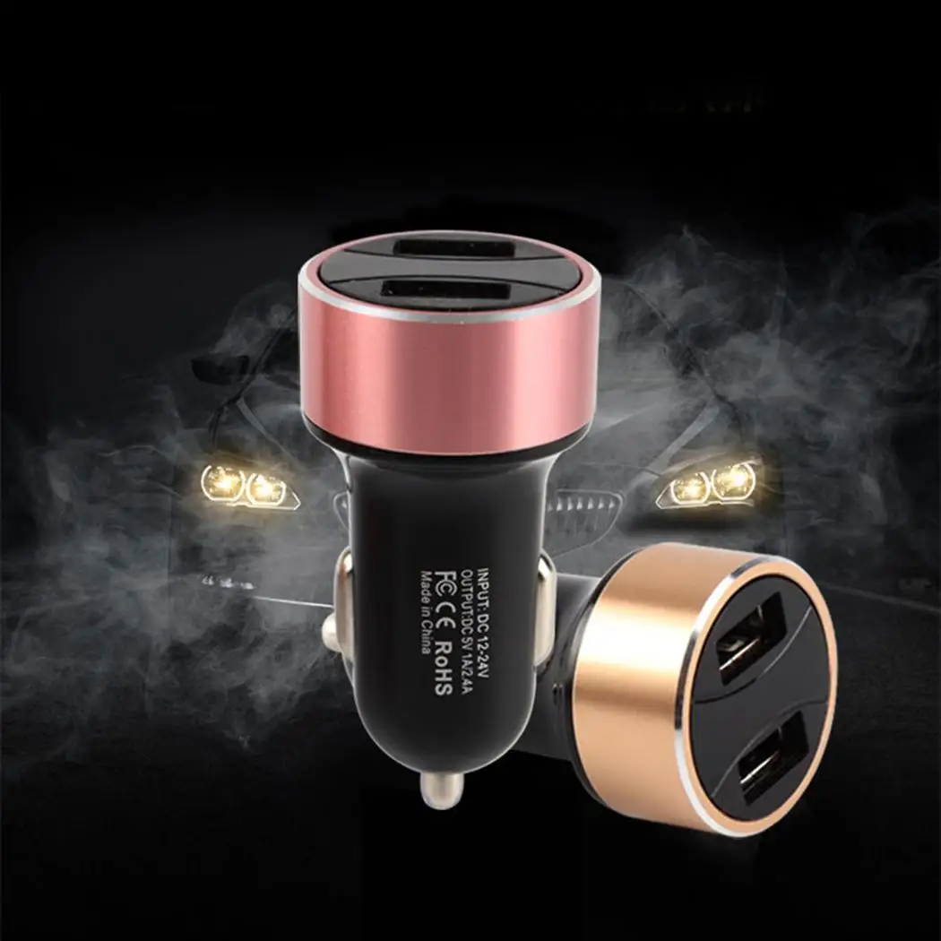 Генеральный Dual USB прикуриватель зарядный Порты и разъёмы 12 V 24 автомобиль