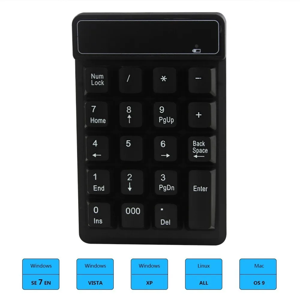 CHYI 2.4G Wireless Numeric Keyboard Mini Portable Waterproof Keypad Free Driver for Laptop Macbook Ergonomic | Компьютеры и офис