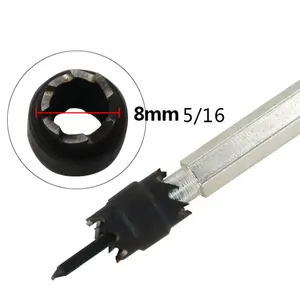 Электрическое точечное сварное сверло 38 дюйма и 516 дюйма, резак из быстрорежущей стали с шестигранным хвостовиком, двухстороннее Карбидное наконечник, центральное сверло из нержавеющей стали для отверстий в металле