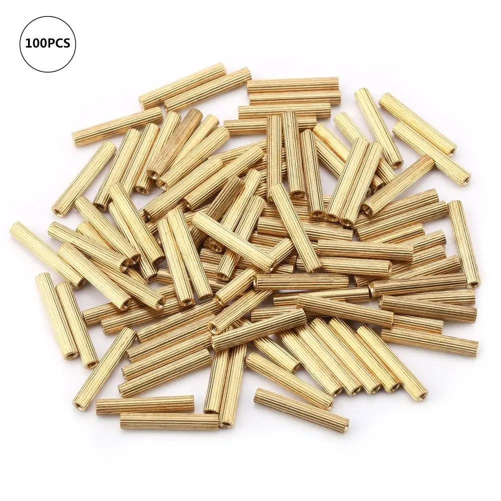 100pcs M2 Brass Female-Female Spacer P-CB Standoff Fastener Accessory durable | Обустройство дома