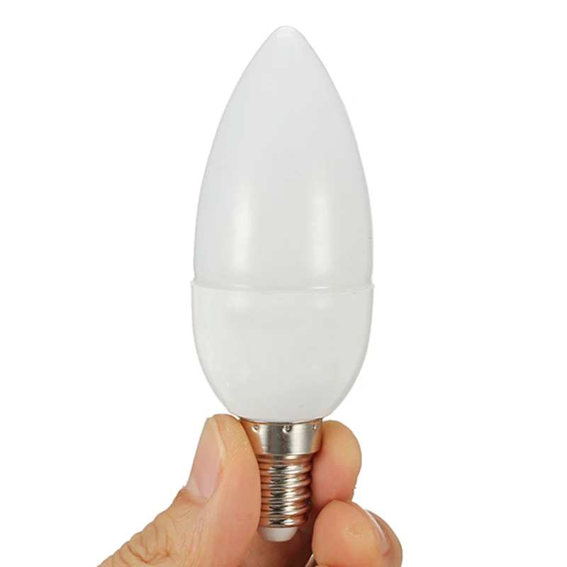 E14 5W 12 SMD 2835 10 светодиодов Чистый белый теплый свет свечи мини лампа 200-260 люмен