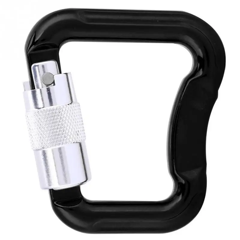 Прочный скалолазание безопасный карабин 2000 кг Полезная нагрузка открытый подъем