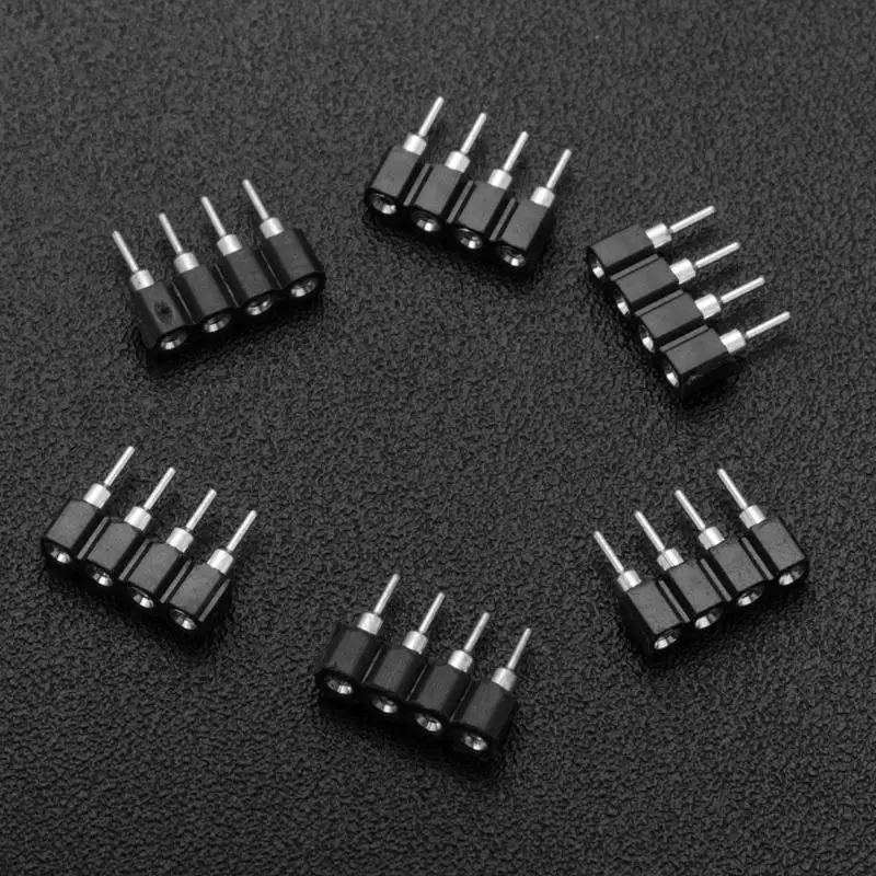 10 шт. мужской/женский 4 Pin RGB/5Pin коннектор RGBW адаптер игла для RGB/RGBW 5050 3528