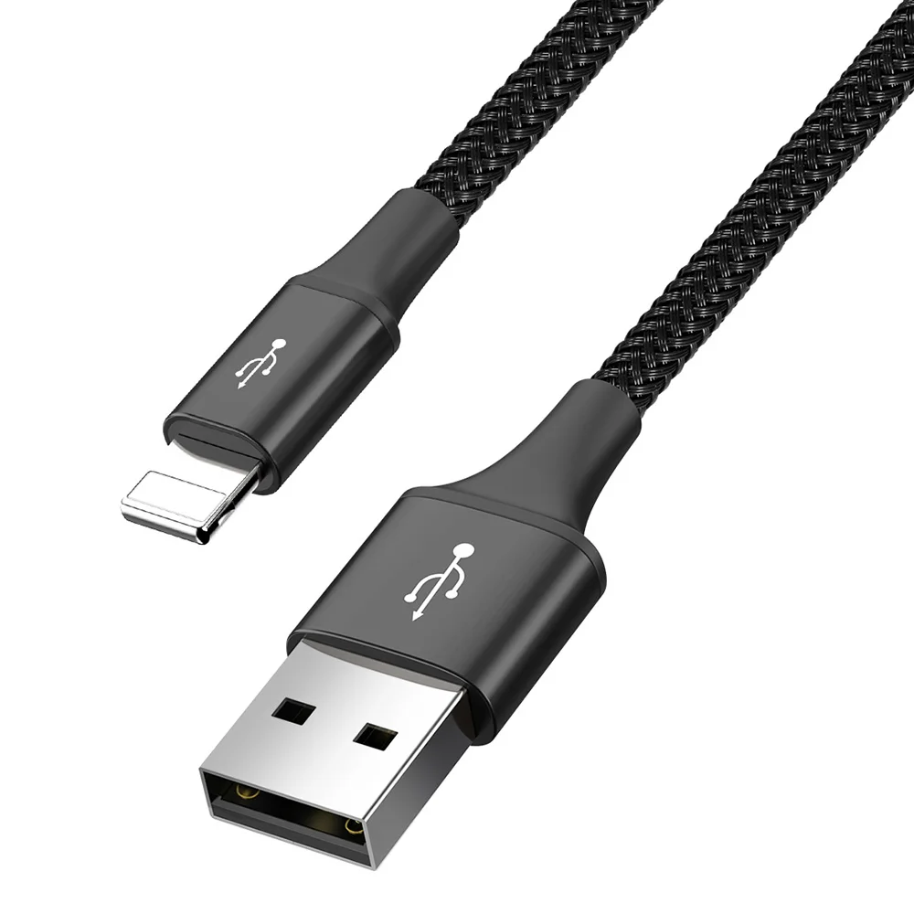 Baseus быстрая 4-в-1 зарядная Тип кабеля type-C Micro USB с двумя 8 Pin 1 2 м быстрой зарядки для