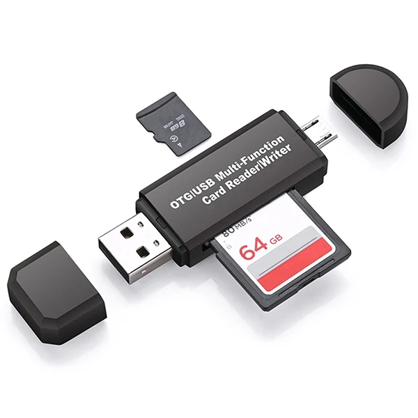 Zeepin 2 в 1 Универсальный SD/TF OTG кардридер для устройств USB/Micro USB | Компьютеры и офис