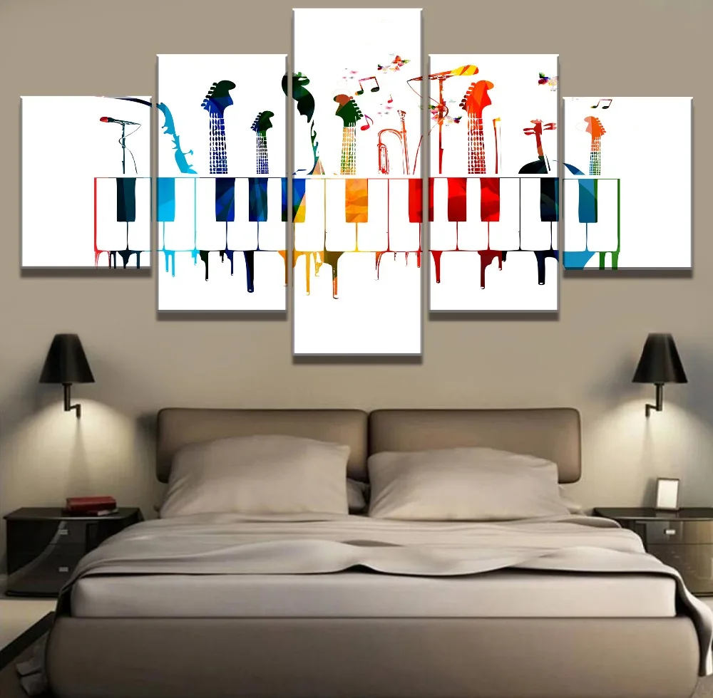 

5 шт., декоративные картины на холсте, HD