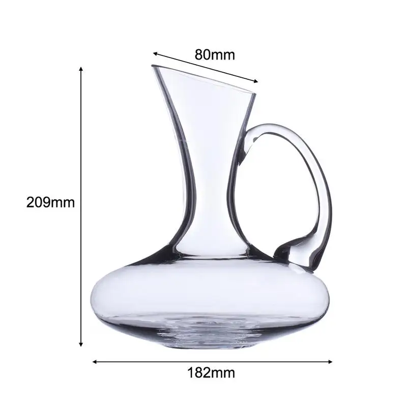 Плоская база красного вина Графин ручной работы кристалл Pourer Премиум воды Carafe