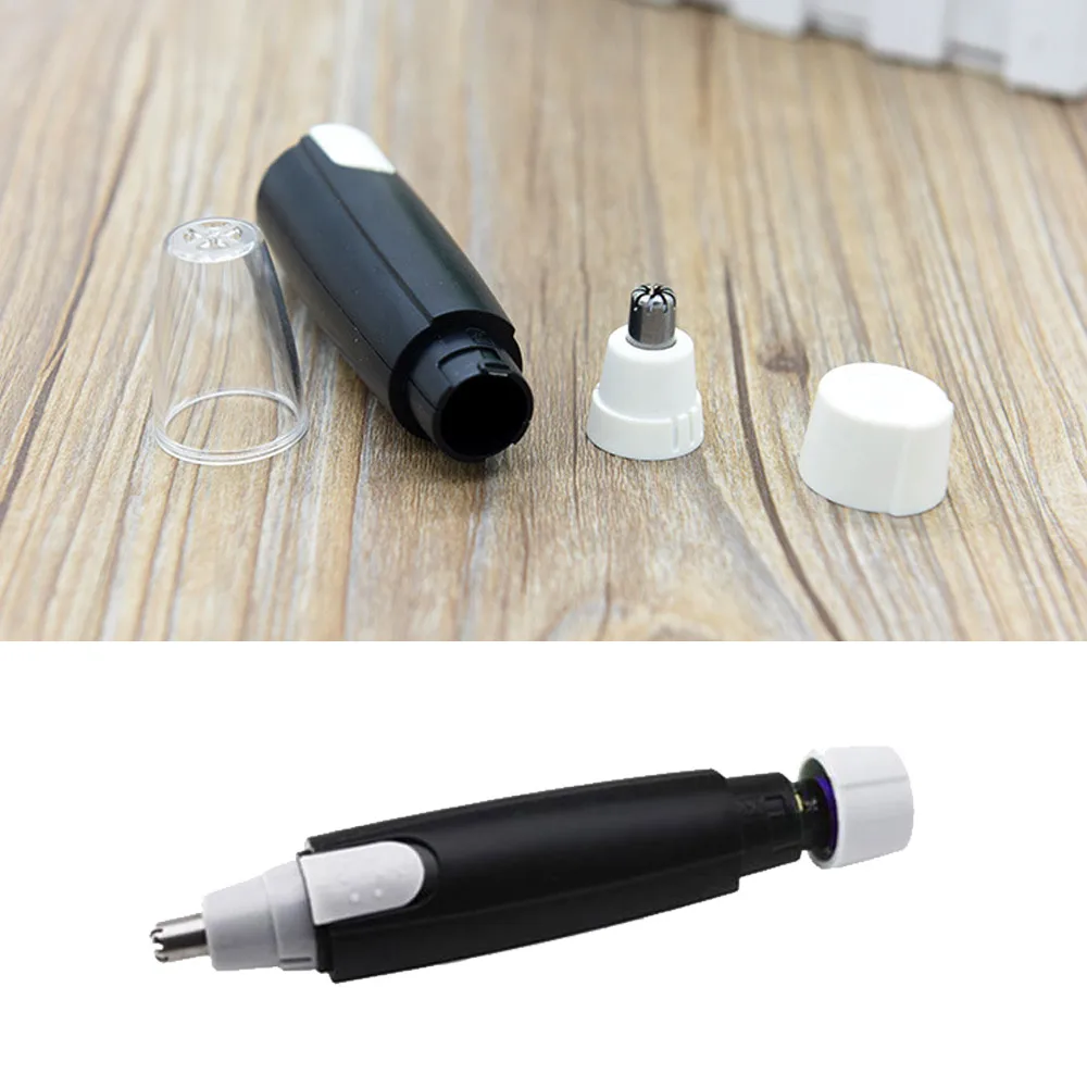 

1 pc Black Electric Nose Ear Hair Trimmer for Men Women Painless Trimming Water Resistant Edge Blades