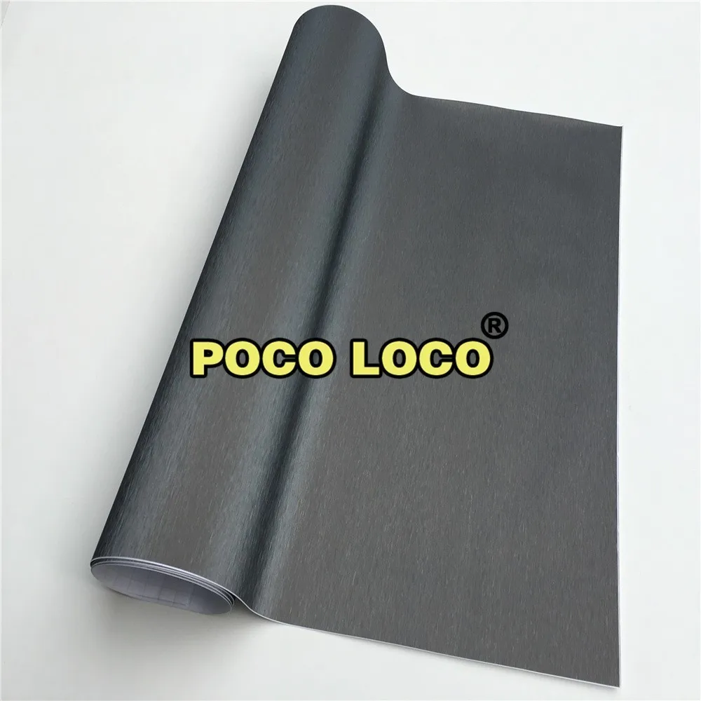 

Car Wrap Metallic Matte Grey BRUSHED ALUMINUM Vinyl Sticker Interior Exterior Part Body Stretchable Wrap Decor