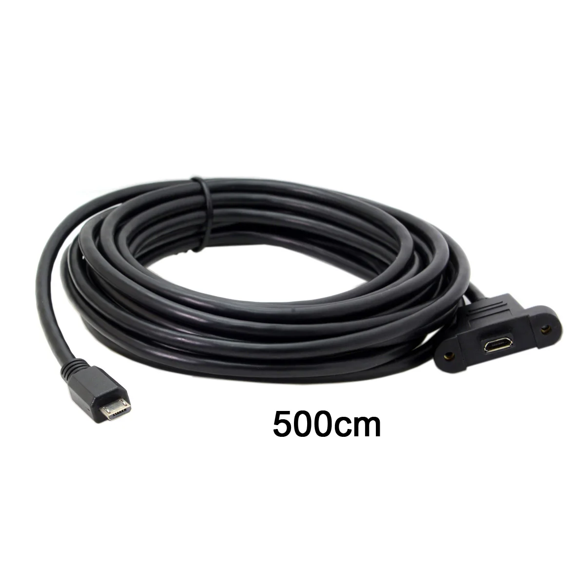 Cablecc Micro USB 5Pin мужского и женского пола панель расширения крепление Тип кабель 3 м 5