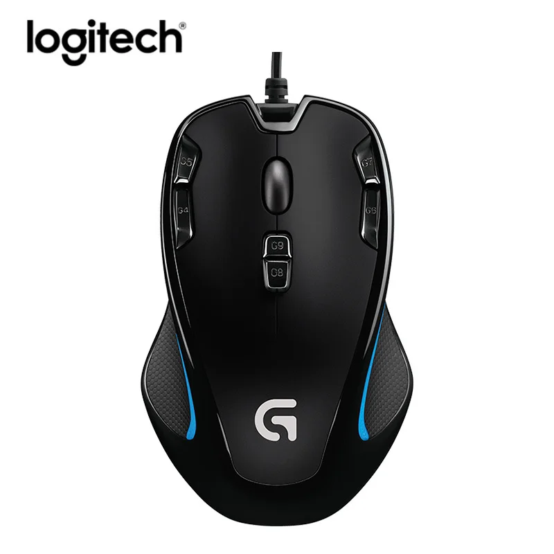 Logitech G300s Ратон игровой Мышь 2500 точек/дюйм Usb Проводная оптическая Сенсор и посторонней помощи мышь с 7 цветов с подсветкой для игры в дота 2, идеальный подарок, для настоящего геймера! Мышь