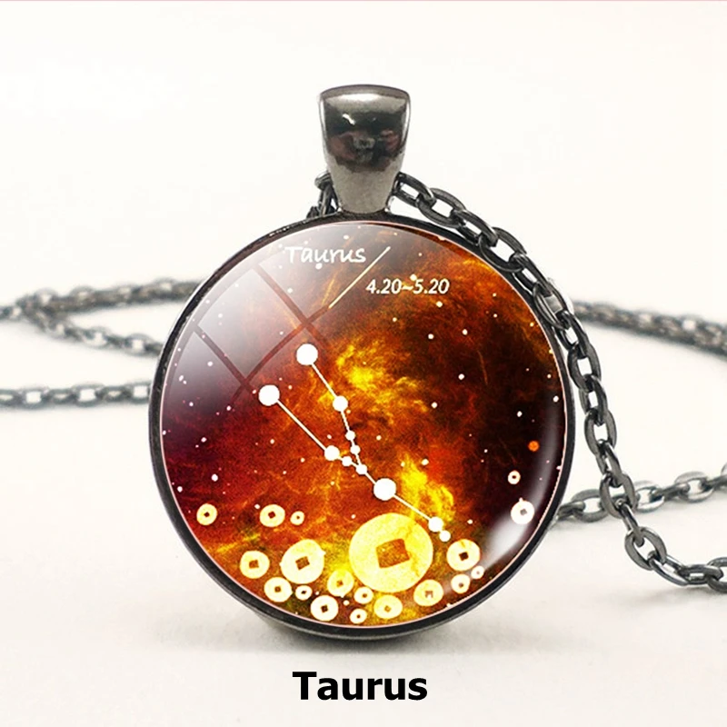 12 знаков зодиака черная цепочка стеклянный бисер ожерелье для мужчин и женщин