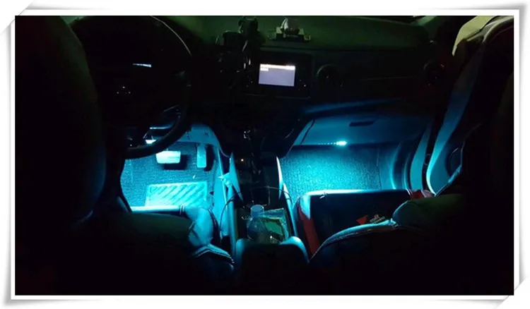 4 шт. автомобиля стильные лампы салона светодиодные ленты свет для renault megane 3 chevrolet