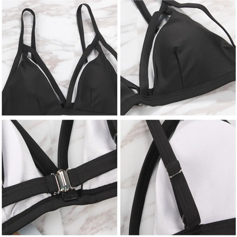 

Sexy lingerie Set women Push-up Bra Underwear Bandage Hollow Out Erotic lingerie Set Triangle