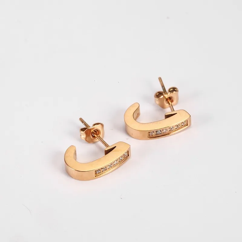 RIR Французские ювелирные изделия для рыбалки с серебряной надписью J Shaped CZ камень