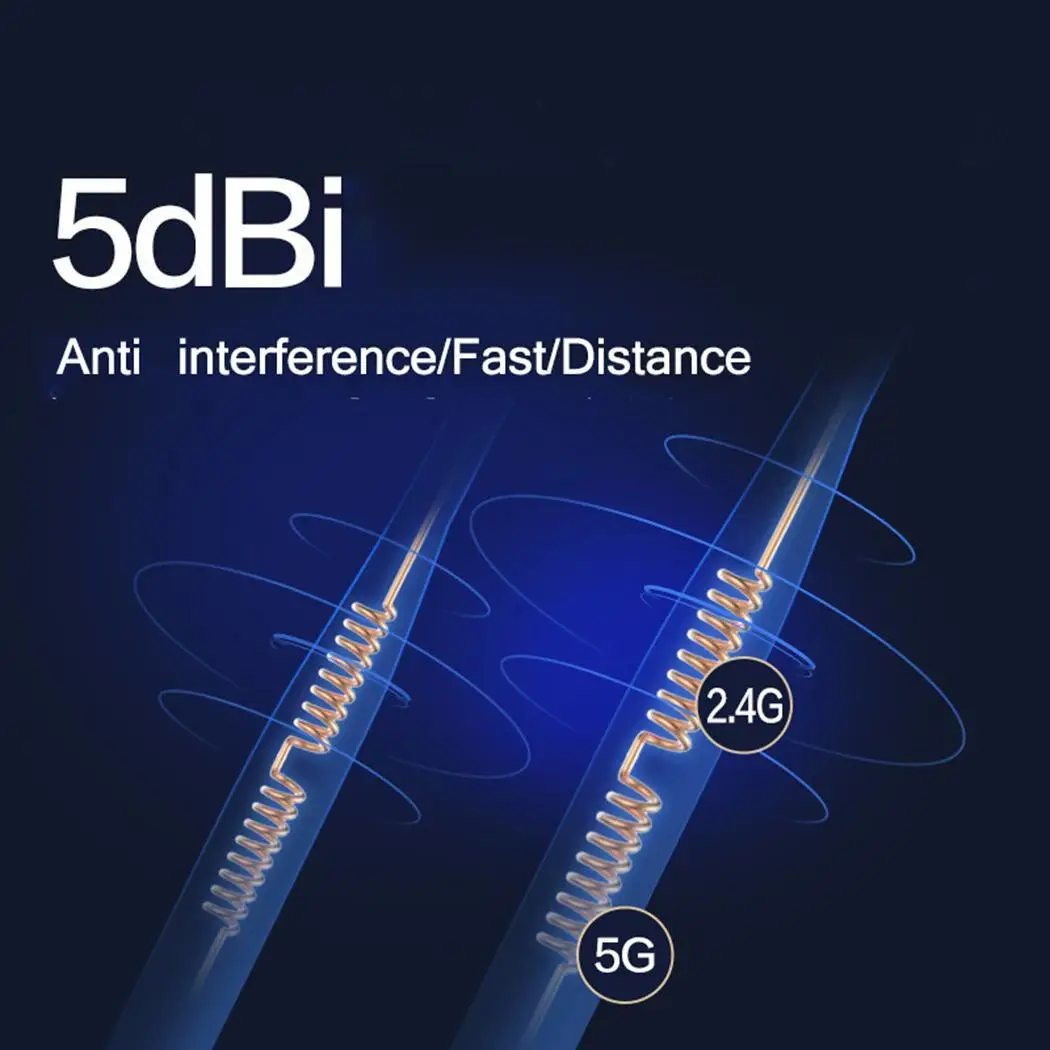 Беспроводной USB WiFi адаптер 1200 Мбит/с две антенны 3 0 сетевая карта расширяется до