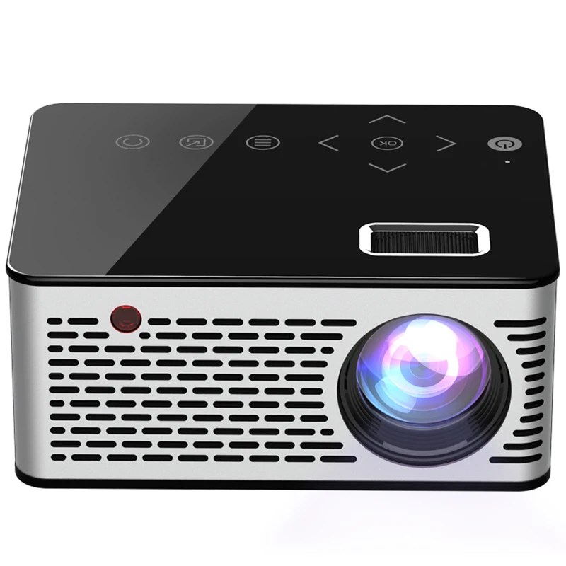 Zeepin T200 ЖК-дисплей Проектор для домашнего кинотеатра 320X240 P 1080 светодиодный свет USB