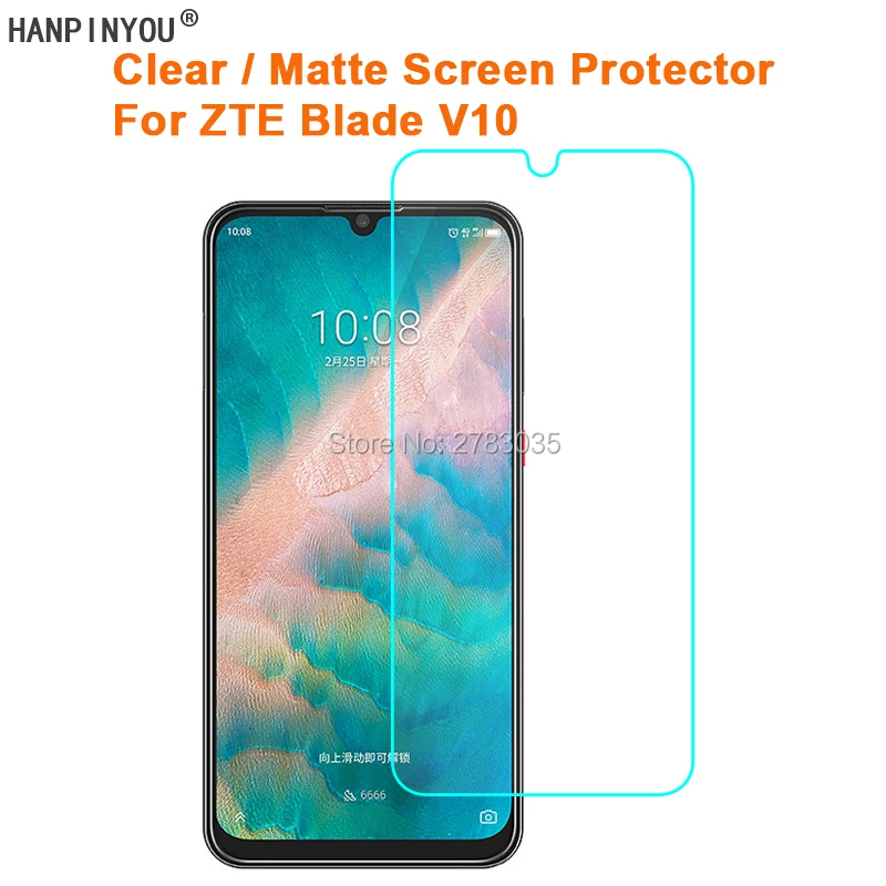 Для ZTE Blade V10 6 3 &quotпрозрачная глянцевая/Антибликовая матовая защитная пленка для