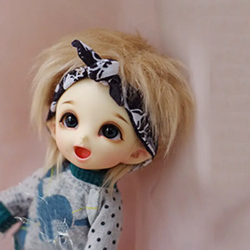 [Wamami] льняной/светло-коричневый короткий шерстяной парик 1/12 Pukifee Ae Lati BJD Dollfie 9-10 см |