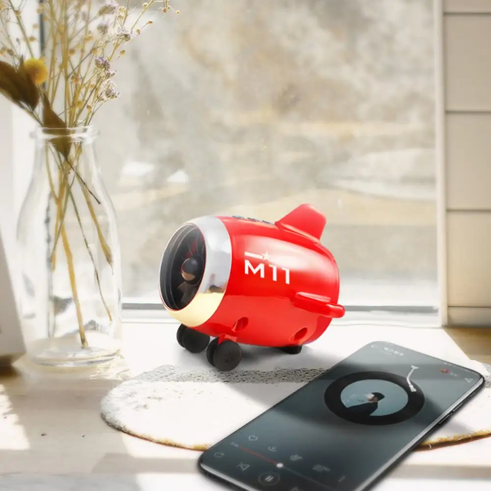 Leegoal Bluetooth динамик s мини портативный беспроводной красный маленький самолет 5 0