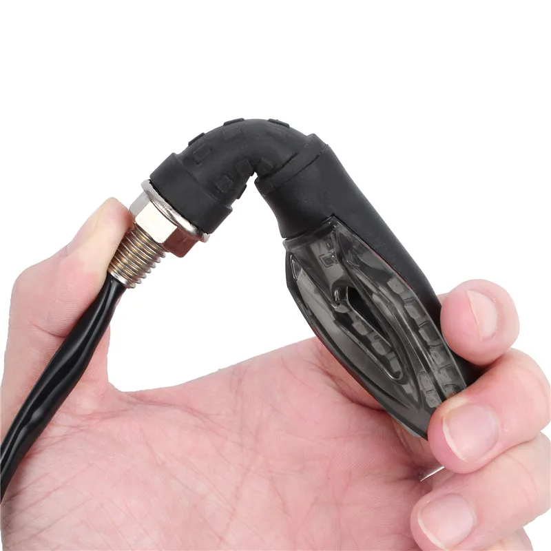 

Proster 4Pcs 12V Universal Flowing Waterproof Motorcycle Motorbike LED Turn Signal Indicator Amber Light Plastic Metal Cover