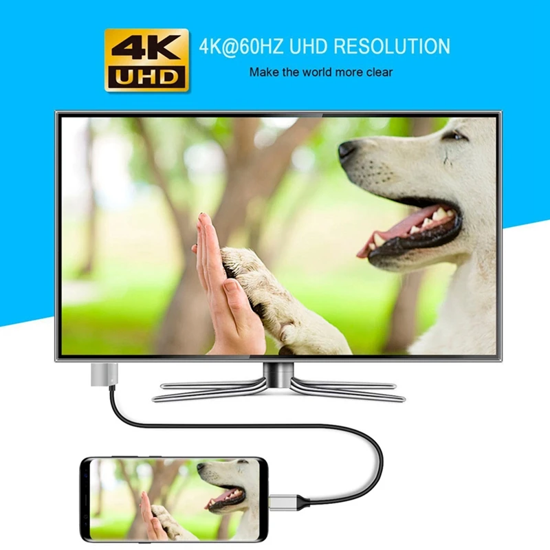 CHOETECH USB 3 1 Type-C к Hdmi кабель адаптер Thunderbolt совместим с 60W PD зарядным портом для Macbook