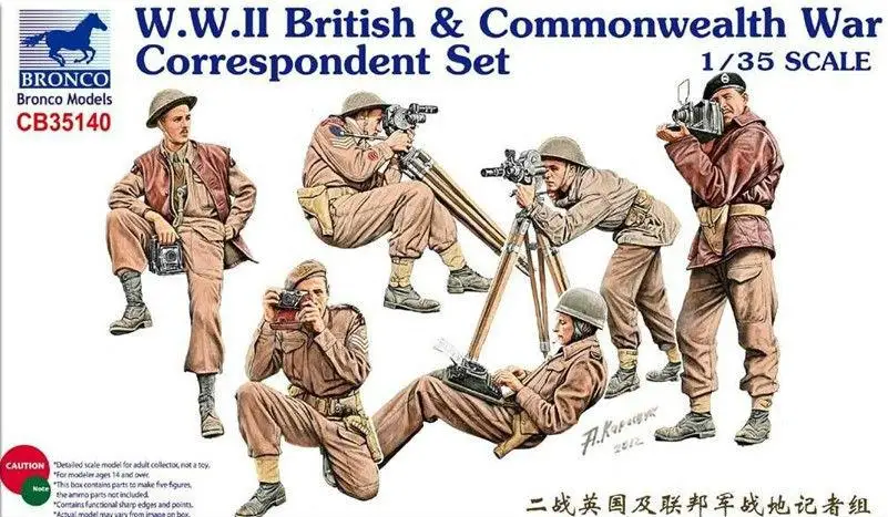 Bronco 1/35 CB35140 wii набор военных корреспондентов Великобритании и Австралии | Игрушки