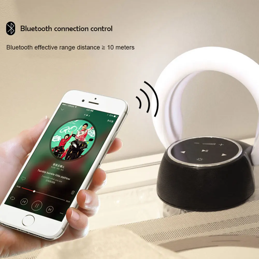 Touch управление 360 градусов ОСВЕЩЕНИЕ переносной беспроводной bluetooth динамик led
