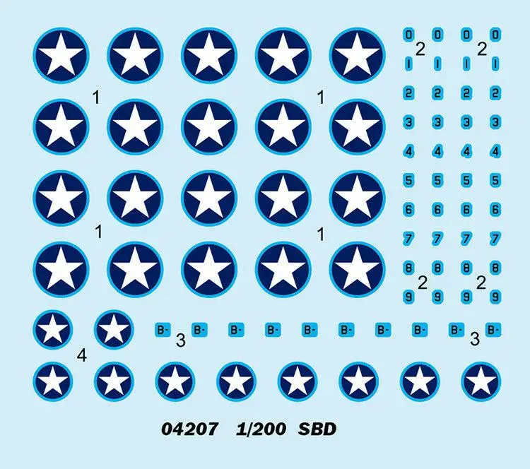 Набор для сборки пластиковых летательных аппаратов Trumpeter 1/200 масштаб 04207 SBD |