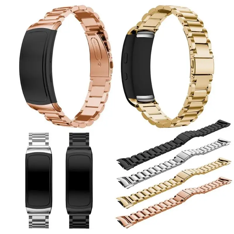 Спортивные часы из нержавеющей стали ремешок для Samsung Gear Fit 2 SM R360 Смарт замена