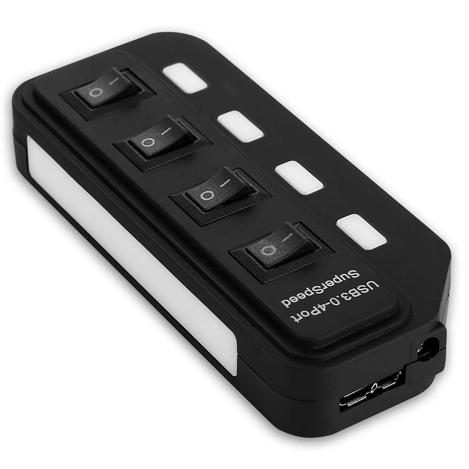 USB 3 0 концентратор 4 Порты и разъёмы супер Скорость приведенный в действие usb хаб