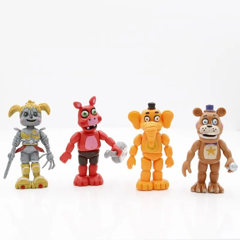 6 шт./лот фигурки Five Nights At Freddy's FNAF Foxy Chica Bonnie Freddy куклы с героями мультфильмов 10 см