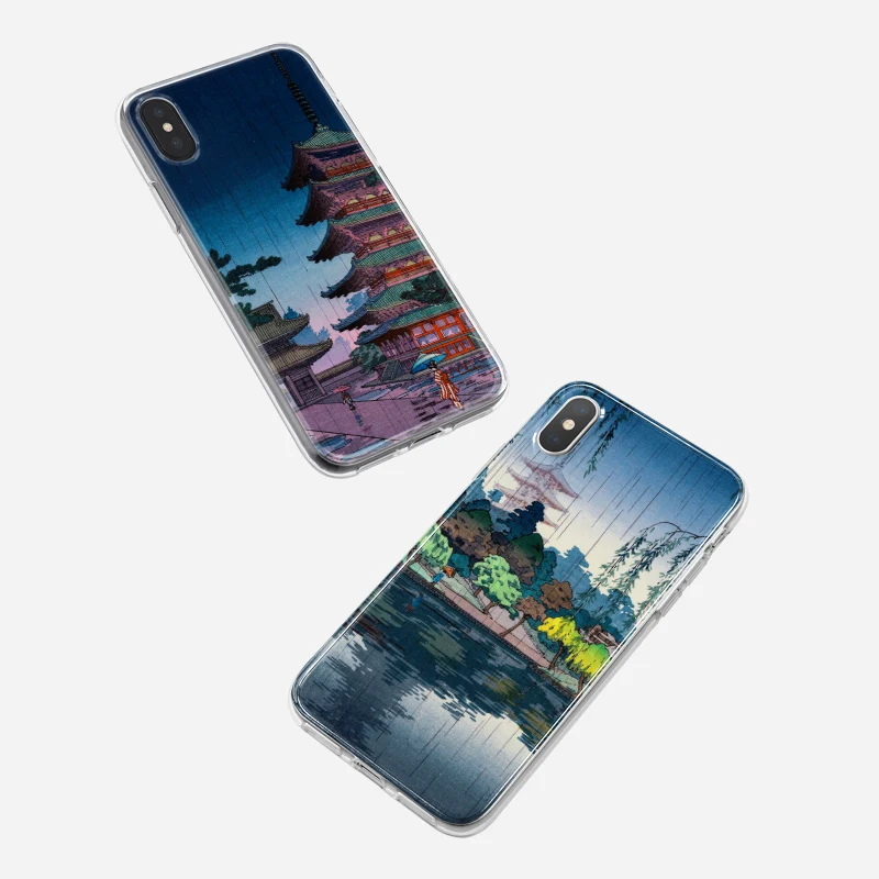 Ukiyo-e Japanese Art Funda Soft TPU Silicone Phone Case Cover for iPhone XS Max XR 7 8 6 6S Plus 5S 5 SE 5C 4S 4 iPod Touch 5. |
