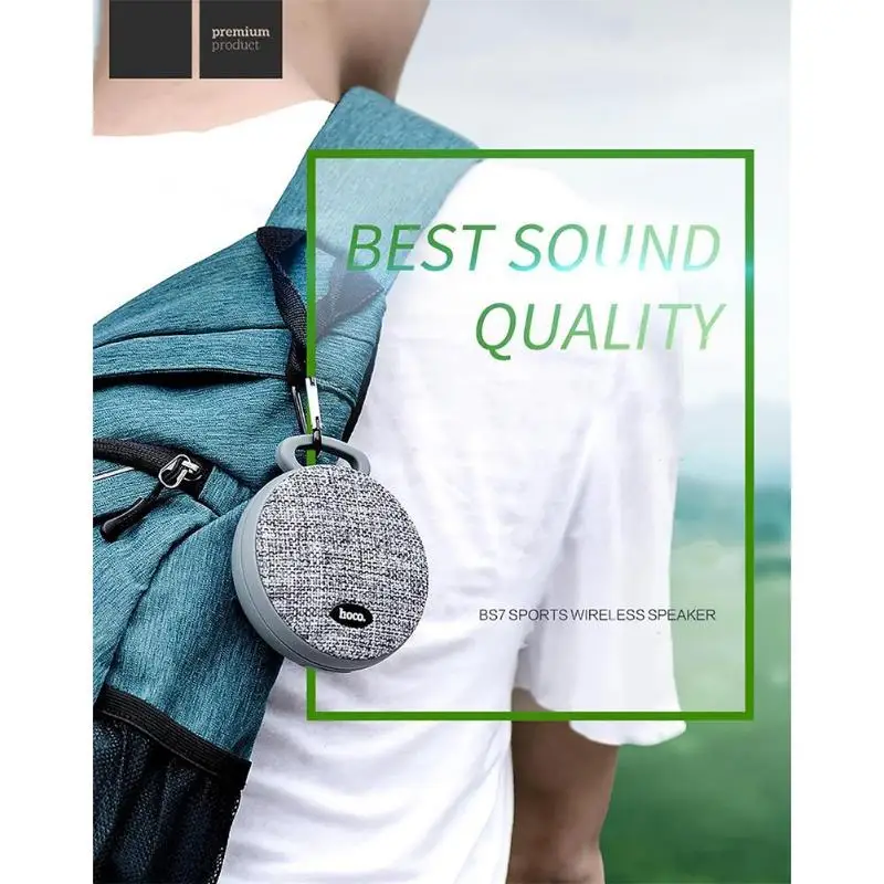 HOCO BS7 тканевая сумка беспроводной Bluetooth динамик музыкальный плеер Поддержка TF