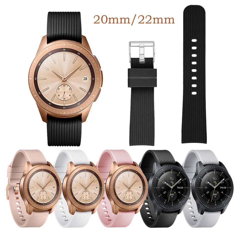Ремешок для Samsung Gear sport S2 S3 Frontier Classic браслет huami amazfit bip huawei GT 2 galaxy watch 42 46 мм 22 20