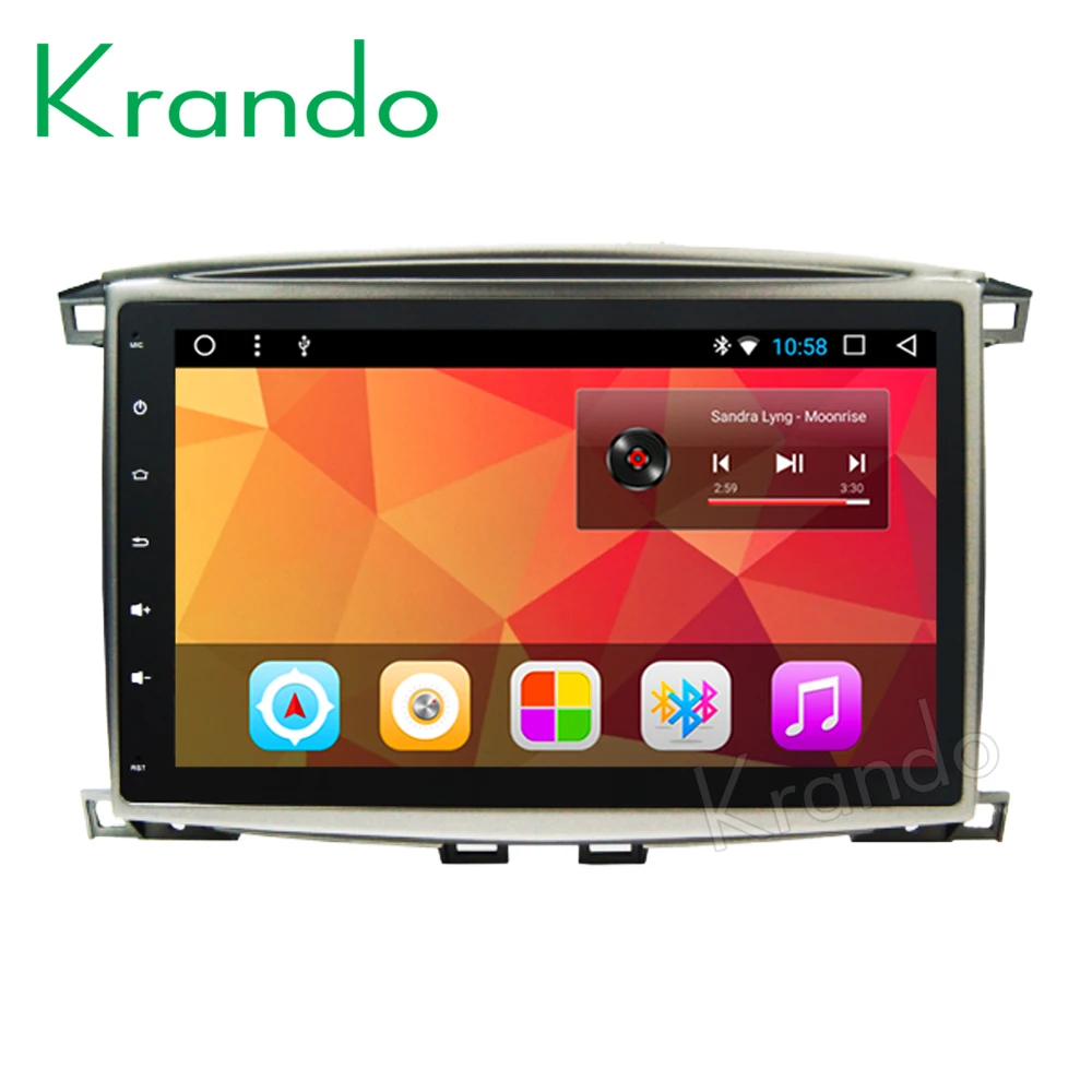 Автомобильный мультимедийный плеер с сенсорным экраном 8 1 дюйма Krando Android 10 для
