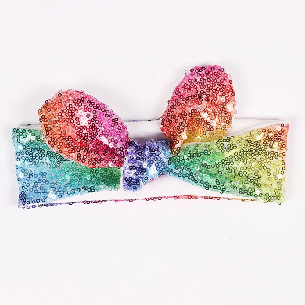 С пайетками для девочек Hheadbands Дети маленьких сверкающая блестка повязка волос