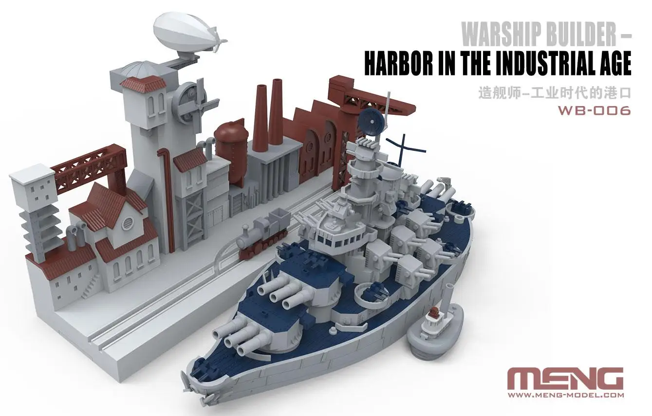 Модель Meng WB-006 Warship строительный порт в индустриальную эпоху новинка 2019 | Игрушки и