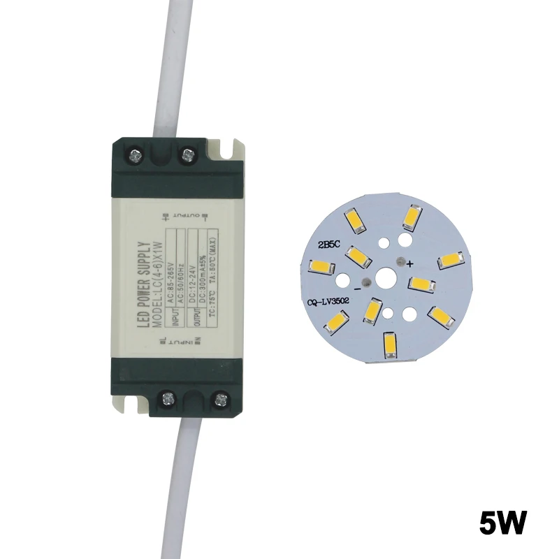Бесплатная доставка 1 комплект 3 Вт 24 SMD5730 светильник диодный чип + пластиковый
