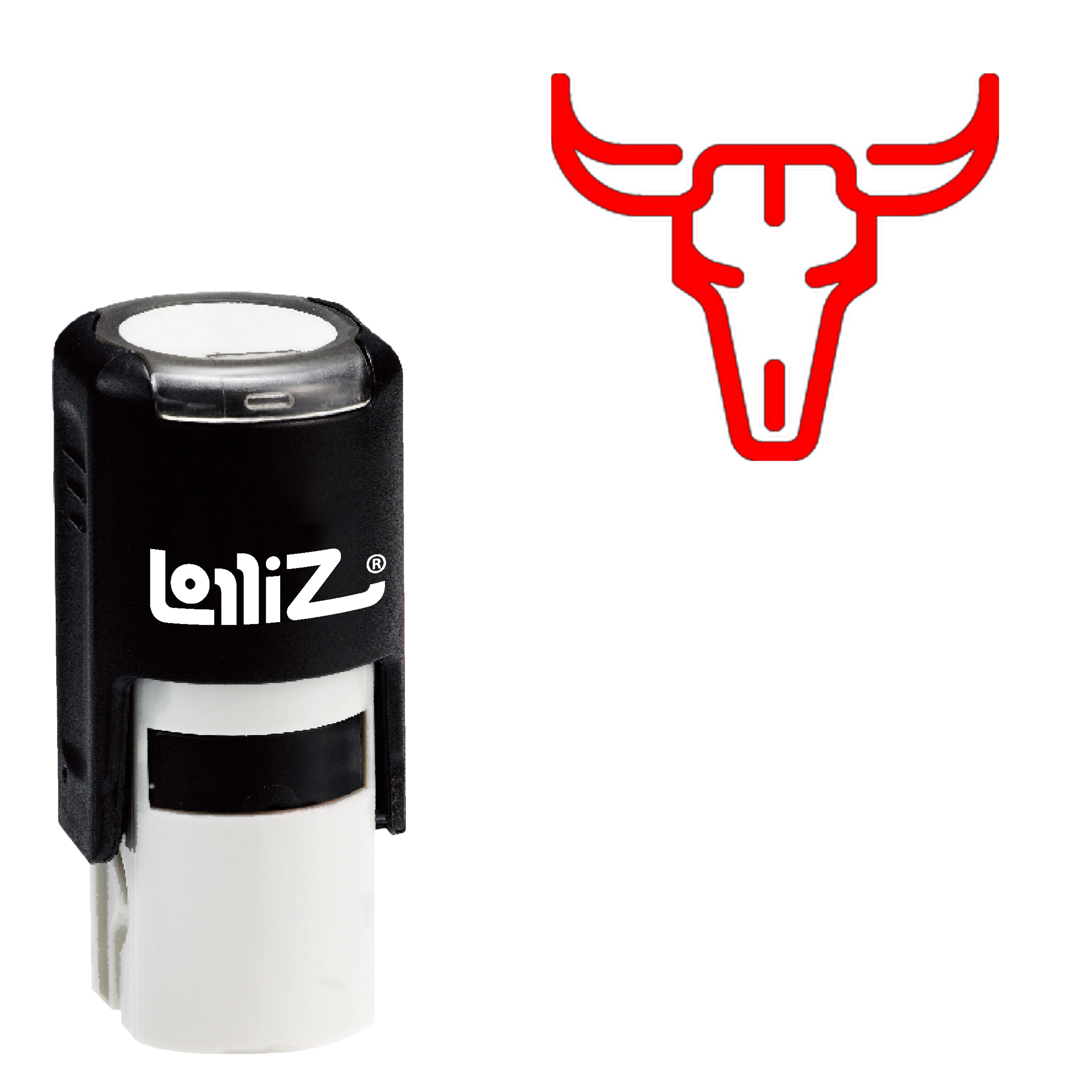 

Резиновый штамп-современный символ серии леденцы с черепом