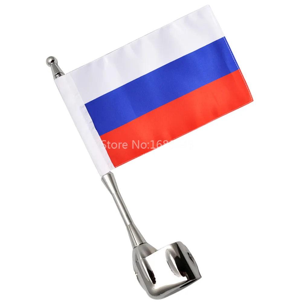 Мотоциклетная стойка для багажа антенна вертикальный священный Русский Флаг Honda