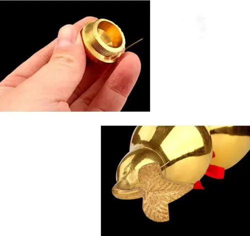 

Chinese Brass Very beautiful gourd pendant small ornament mascot