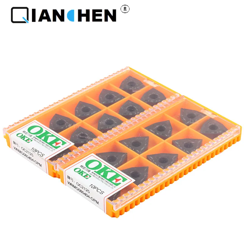 

Original quality OKE 10pcs/lot high precision high performance high strength CNC WNMG080404-OPM OC2125 industry carbide inserts