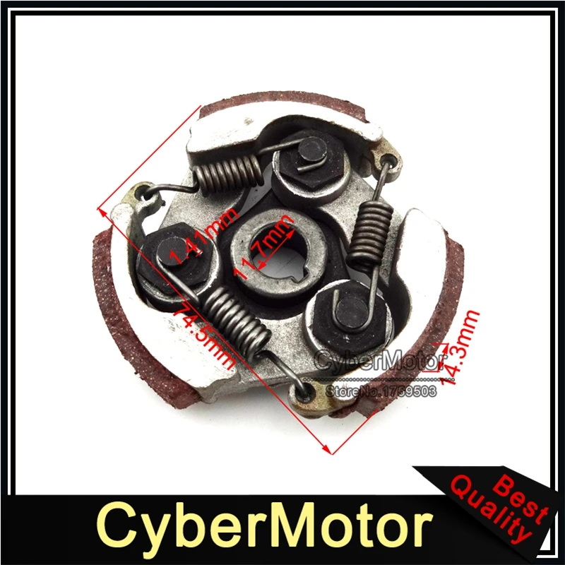 25H 6 Tooth Drum Gear Box With Clutch Pad For 2 Stroke 47cc 49cc Engine Chinese Minimoto Pocket Kids Quad ATV Dirt Bike |