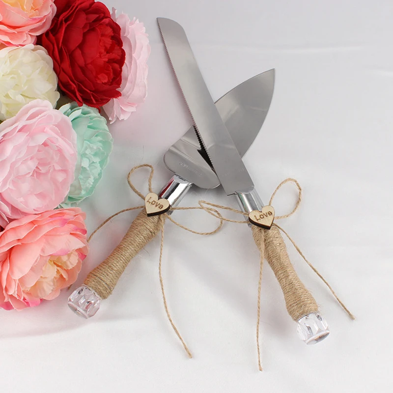 

New Stainless Steel Cake Cutter Server Cake Shovel With Love Wedding Bridal Shower