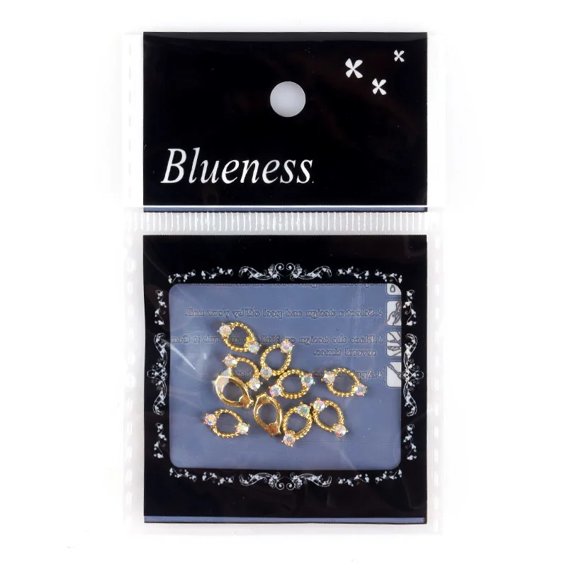 Blueness 10 шт./лот блестящие ногти Стразы Звездный цветок Дизайн Маникюр 3D украшения