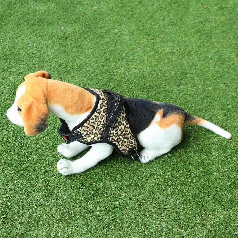 Леопардовый камуфляж Pet щенок поводок жгут жилет вожжи домашних животных